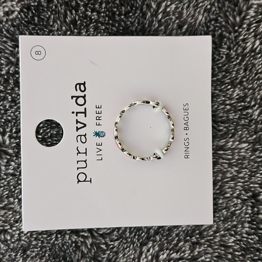 Pura Vida Hearts Band Ring - Picture 2 of 3
